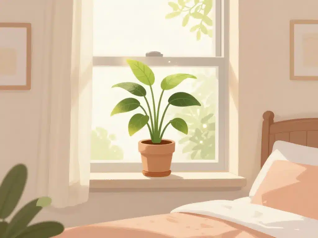 arbre de jade dans une chambre atmosphère sereine