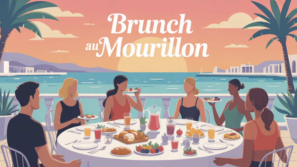 illustration brunch mourillon convivial bord mer