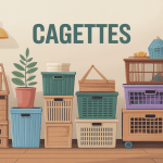 Illustration globale des cagettes en déco, rangement et transport