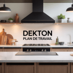 Plan de travail dekton dans une cuisine élégante