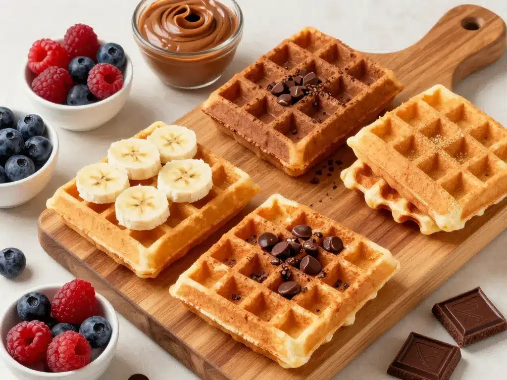 gaufre flocon d avoine banane chocolat variantes gourmandes