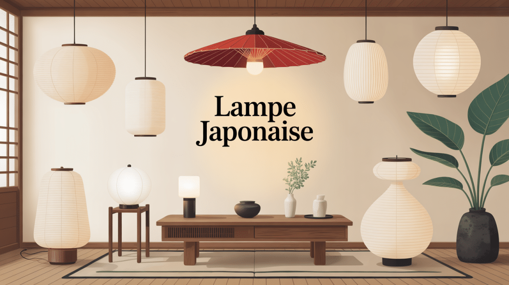 Lampe japonaise différents modèles ambiance zen