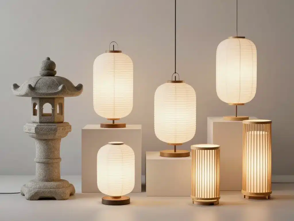Divers types de lampe japonaise design
