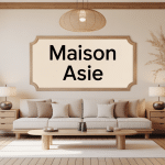 maison Asie intérieur élégant et zen