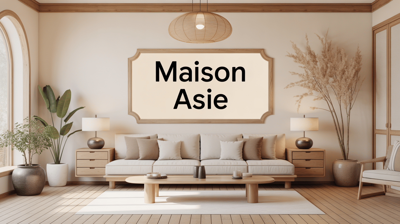 maison Asie intérieur élégant et zen