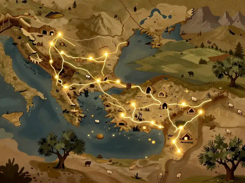 Carte diffusion historique pagliaghju Corse