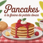 pancake farine patate douce moelleux avec fruits frais