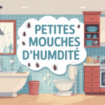 illustration salle de bain et cuisine petite mouche d'humidité