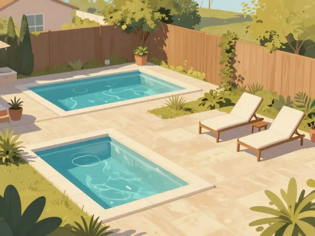 Illustration alternatives piscine à 1 m de la maison et aménagement