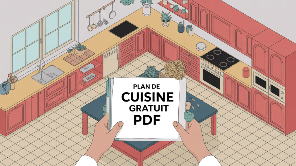 illustration plan de cuisine gratuit pdf grand titre central
