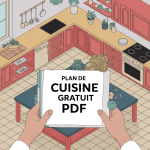 illustration plan de cuisine gratuit pdf grand titre central