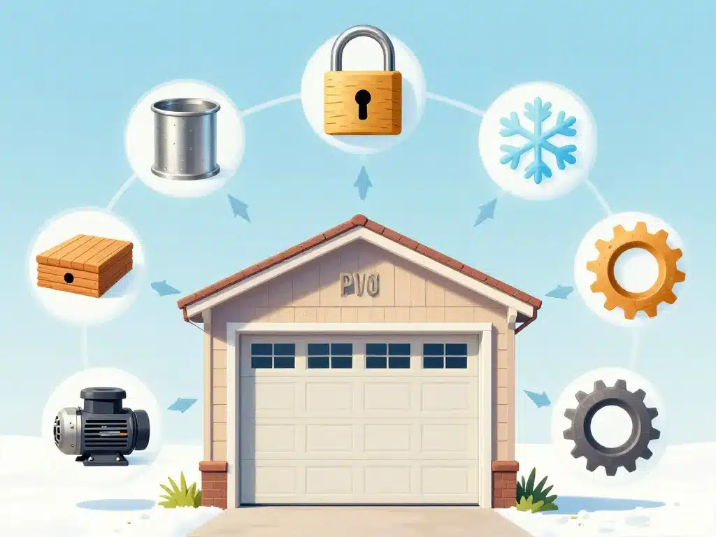 illustration facteurs prix porte de garage basculante