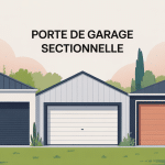illustration stylisée prix de porte de garage sectionnelle