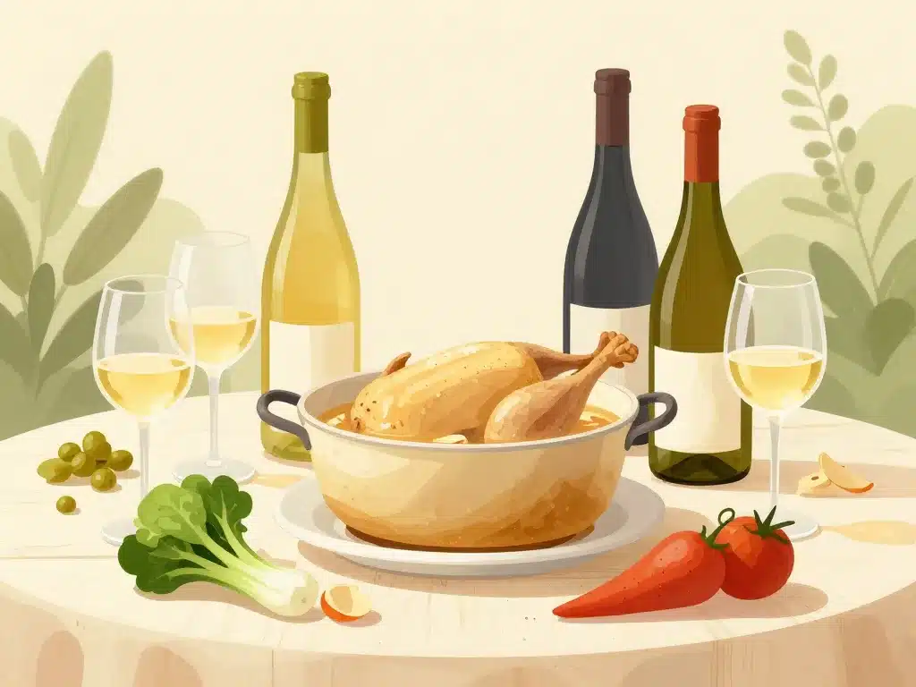 Vins blancs quel vin avec une poule au pot harmonie terroirs