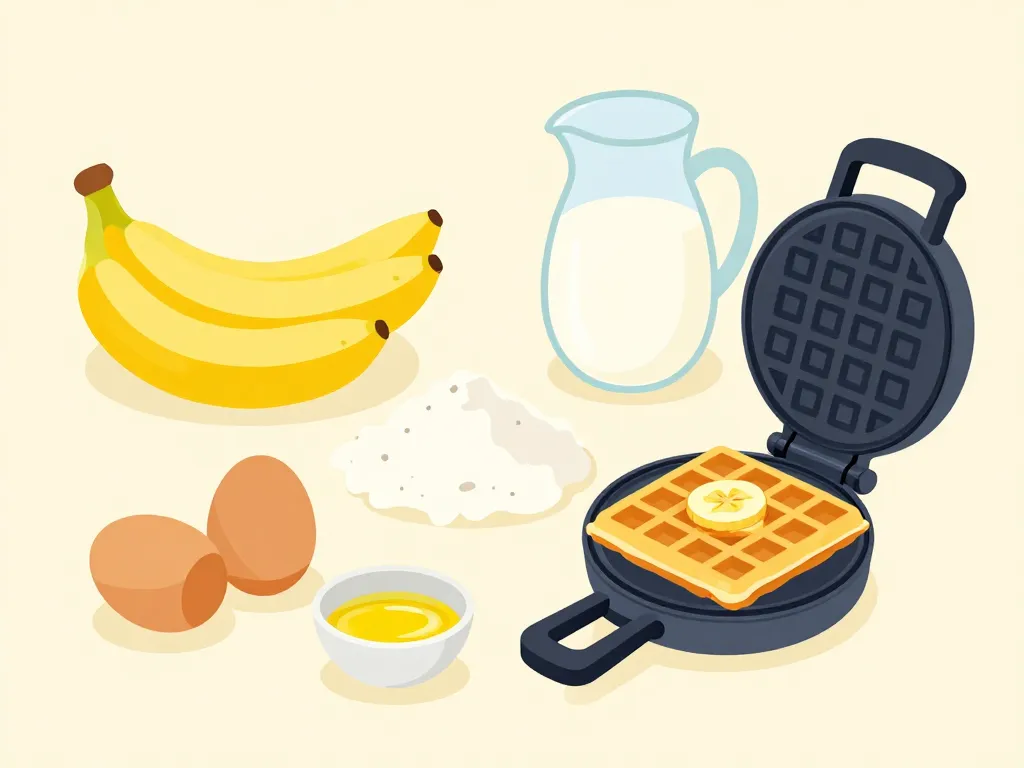 ingrédients et préparation gaufres bananesques chicchew.fr