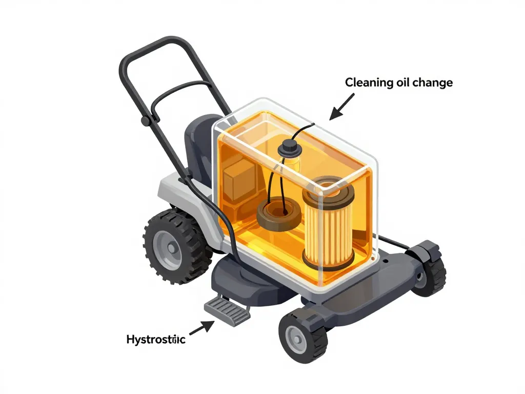 réparation transmission hydrostatique tondeuse entretien et diagnostic visuel