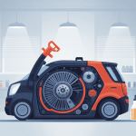 réparation transmission hydrostatique tondeuse illustration d'atelier autoportée