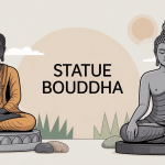 statue bouddha différentes poses et matériaux décoration zen
