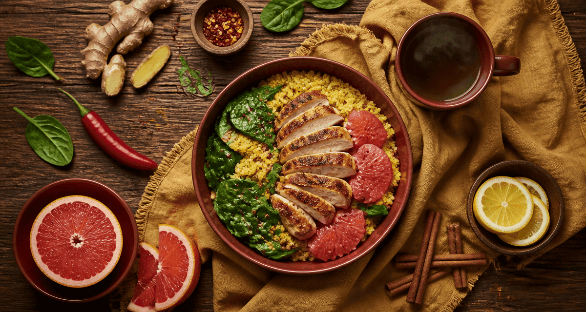 aliments brûle graisse naturels en flat lay