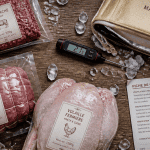 chaine du froid viande morceaux thermometre