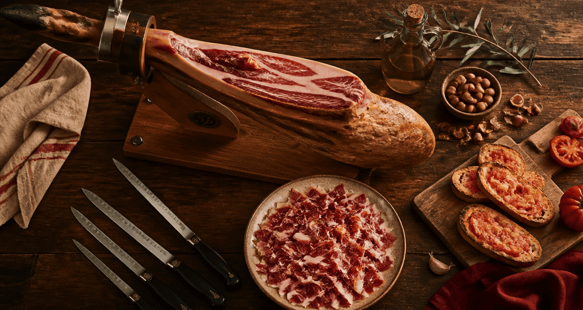 comment couper un jambon entier sur support
