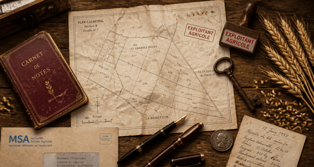 comment savoir qui exploite une parcelle agricole, bureau rural, plan cadastral