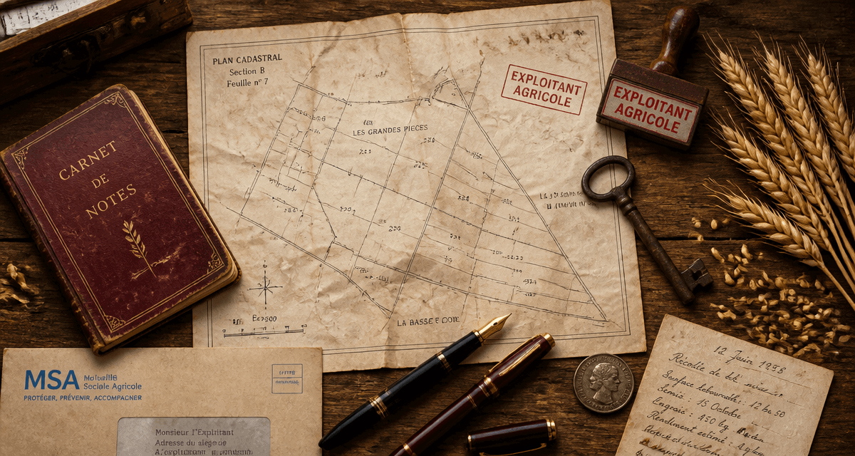 comment savoir qui exploite une parcelle agricole, bureau rural, plan cadastral