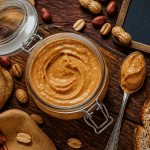 faire son beurre de cacahuete maison crémeux sur table rustique