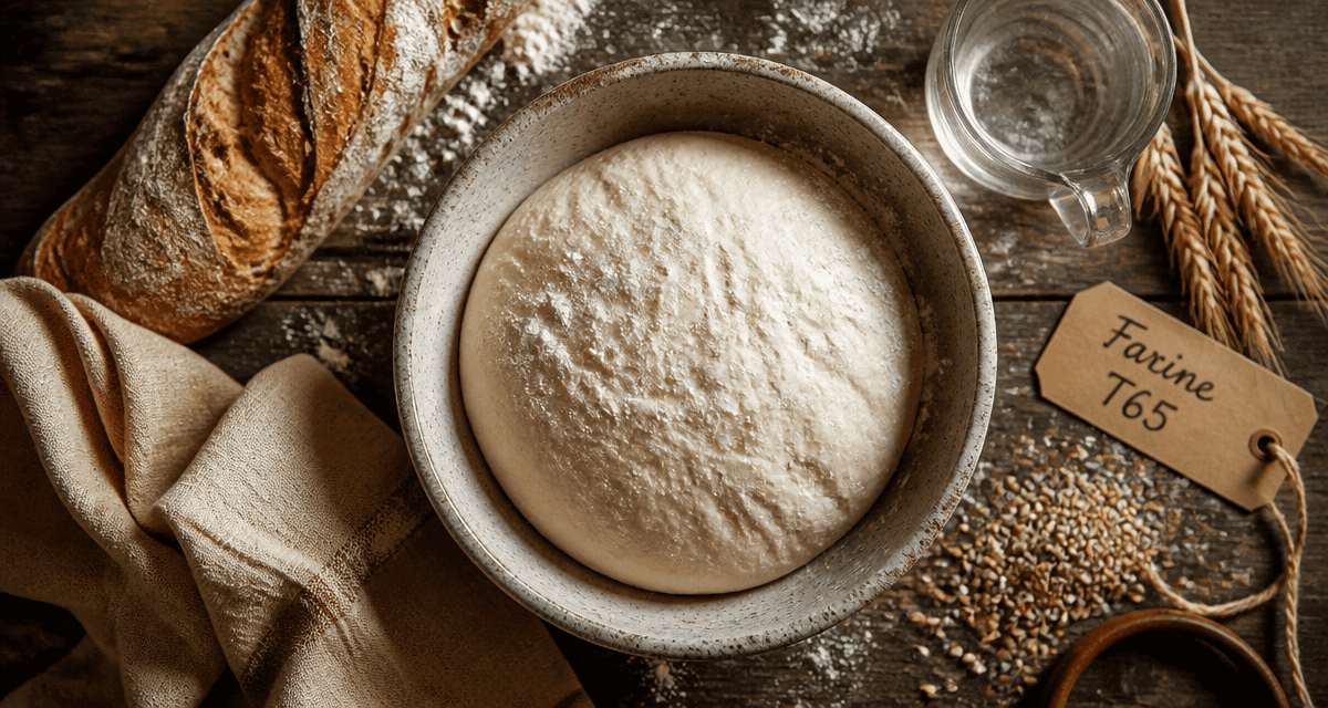 farine t65 quelle utilisation pain baguette saladier