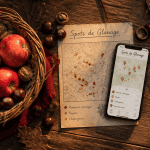 glanage autour de moi panier pommes noix châtaignes carte