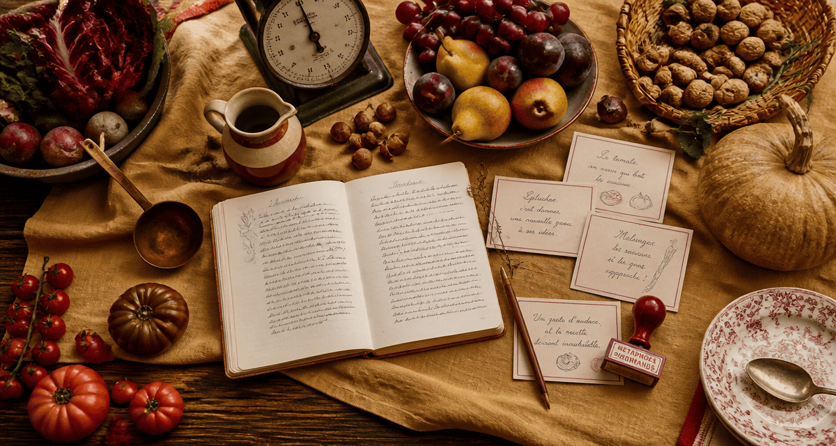 jeux de mots autour de la cuisine sur table