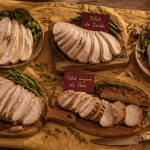 Liste viande blanche regime sur table rustique