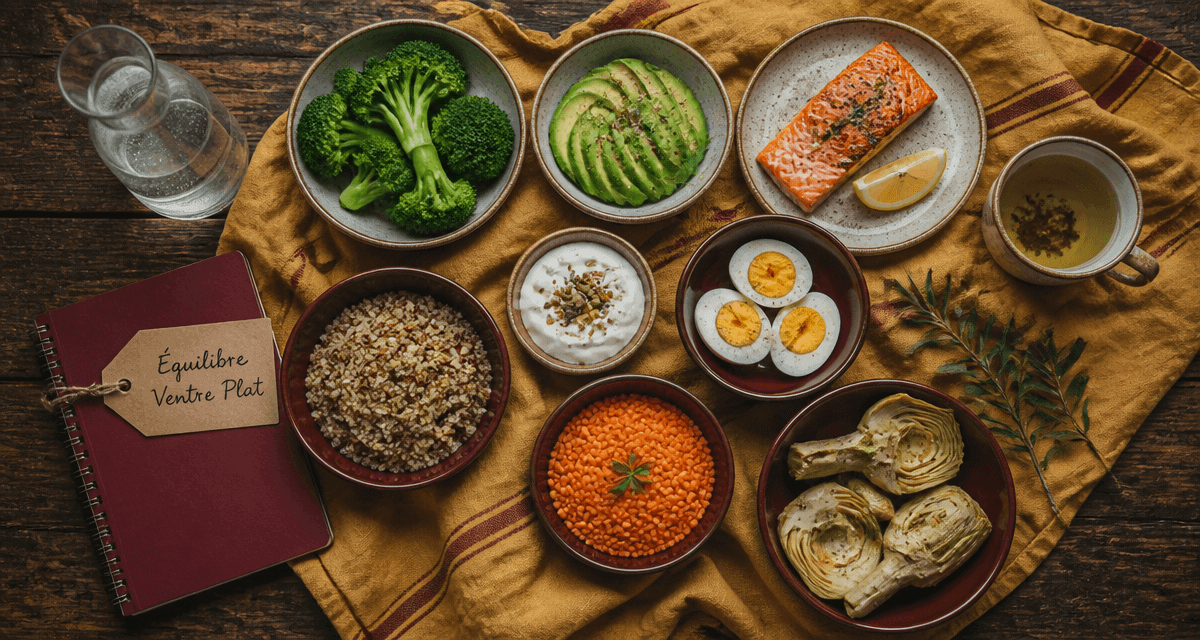 maigrir du ventre alimentation, table aliments ventre plat