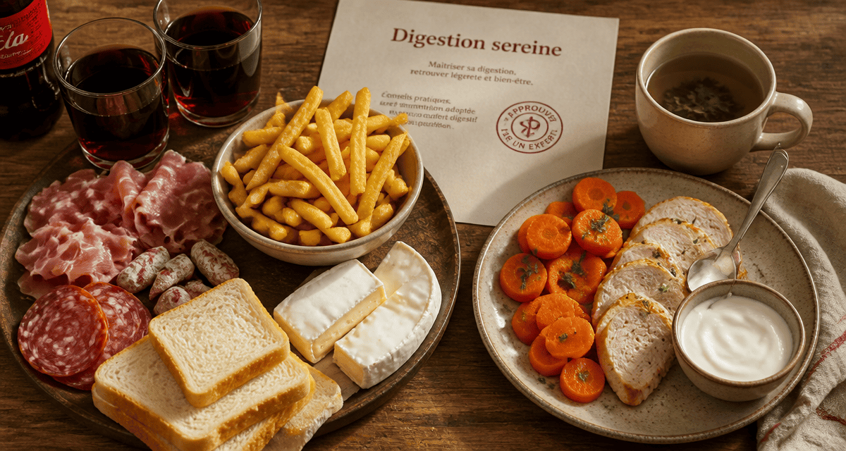 probleme de digestion aliments a eviter table aliments