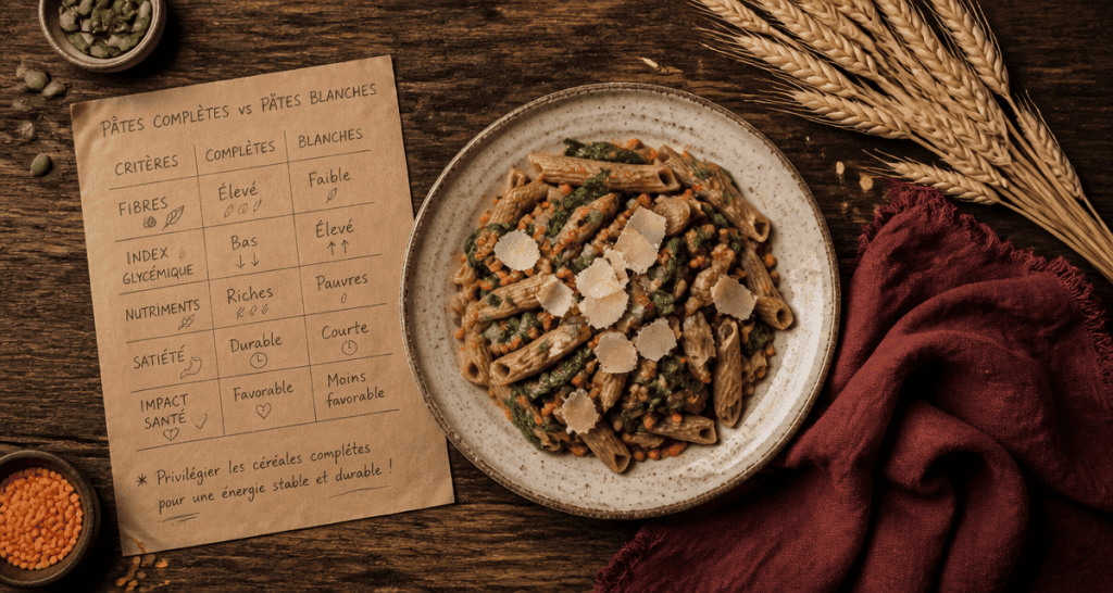 proteine dans les pates lentilles epinards parmesan