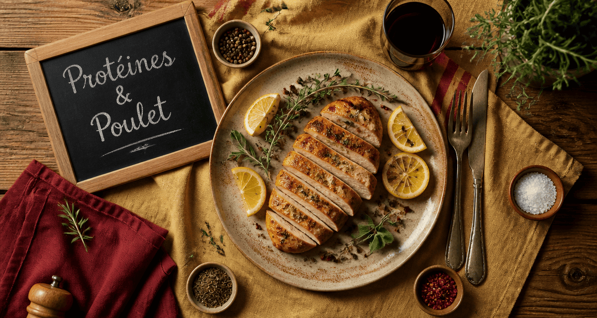 proteines escalope de poulet dorée tranchée