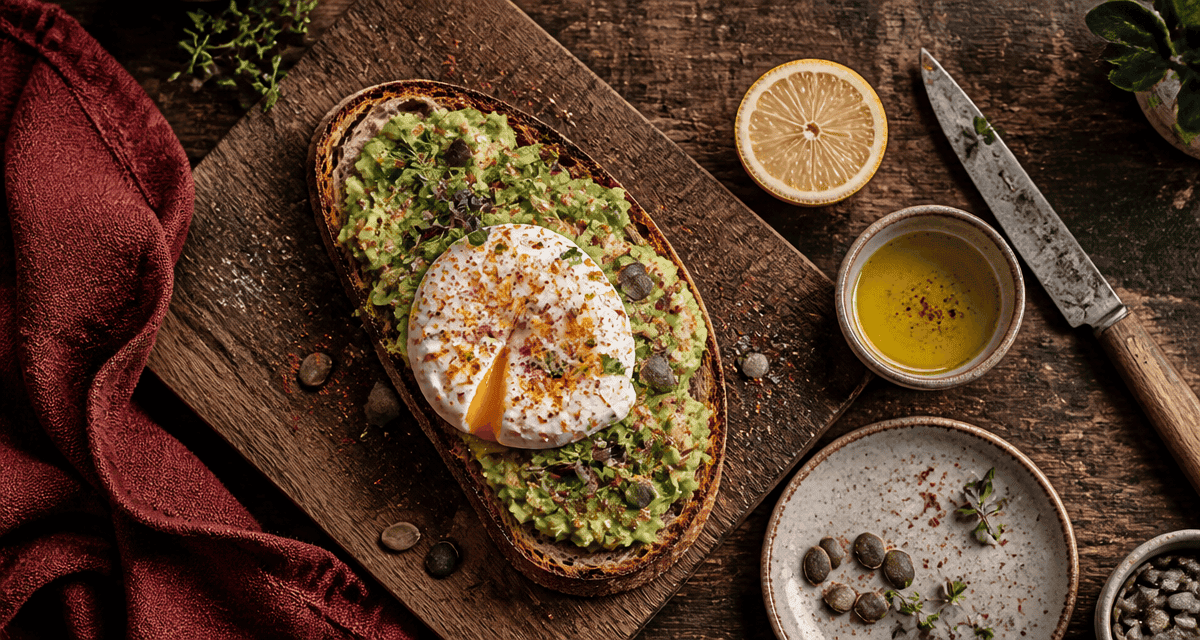 recettes toast avocat pain levain œuf poché