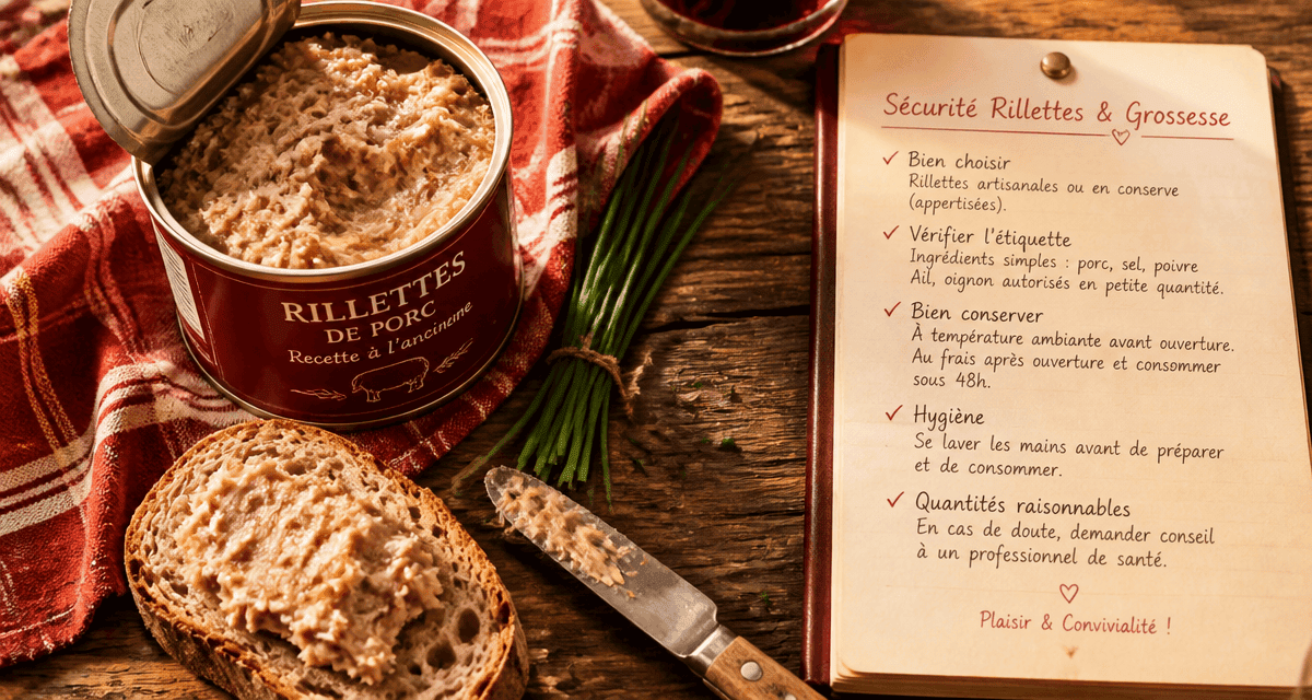 Rillette industrielle et grossesse sécurité