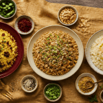 Riz en accompagnement recettes trois assiettes variées