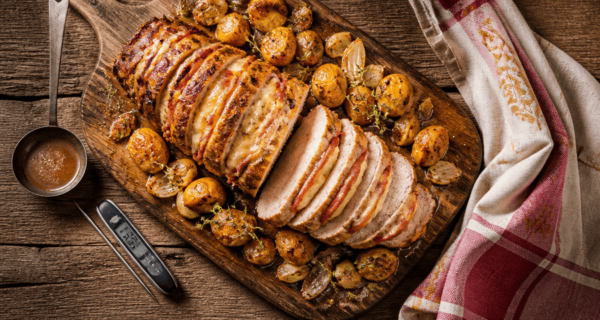 temps de cuisson rôti orloff déjà préparé doré avec fromage et bacon