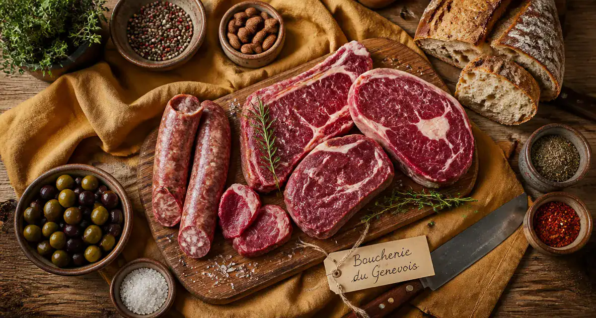 Boucherie Saint Julien en Genevois planche de viandes