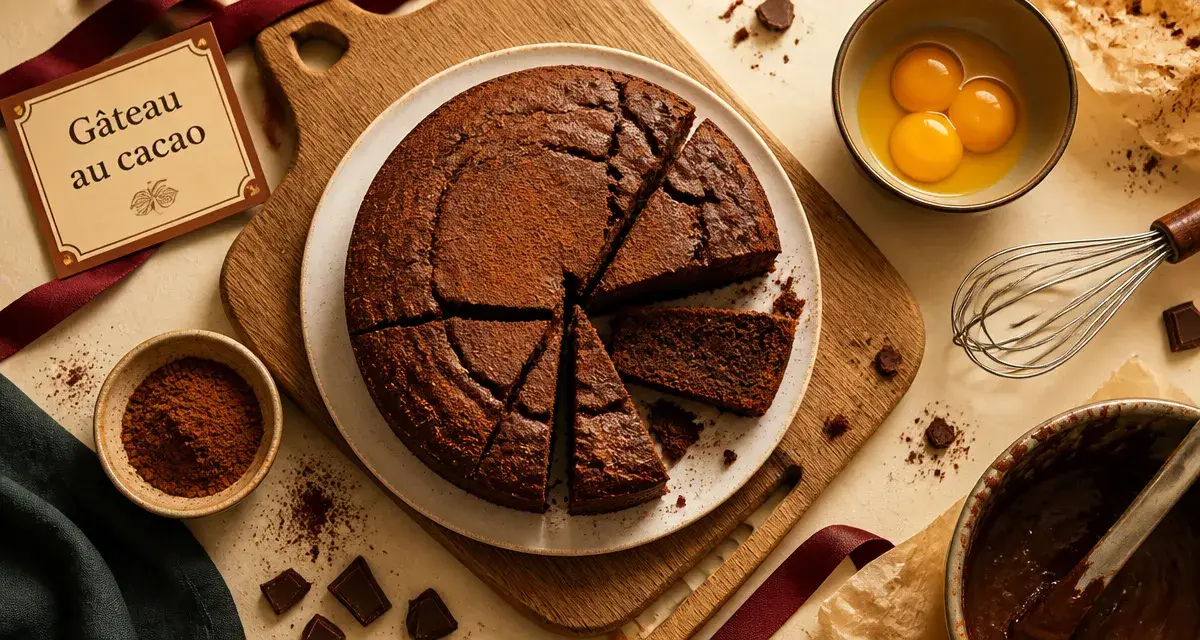 Photo gateau cacao moelleux, part tranché, mie fondante