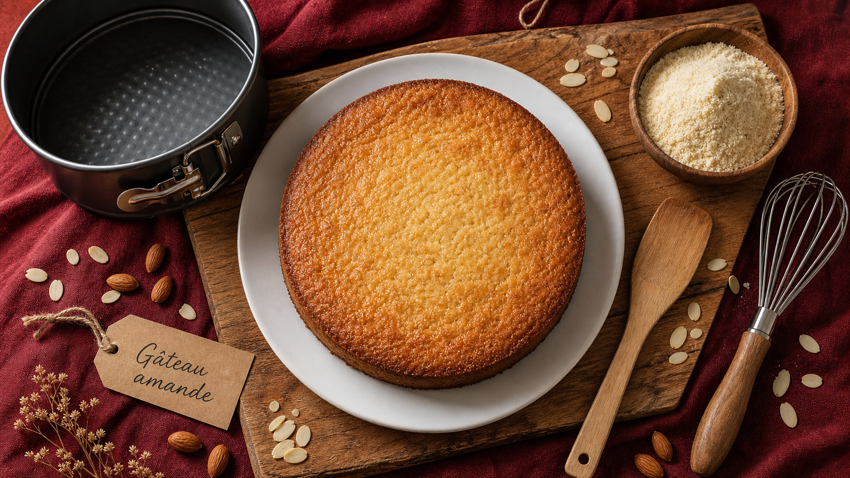 Gateau poudre d'amande fondant sans farine