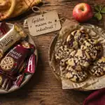 gouter industriel et maison sur table rustique