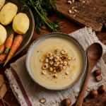 legume decembre : velouté de panais aux noisettes et miel