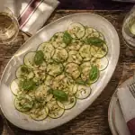 quelle entrée avant un aïoli carpaccio de courgettes