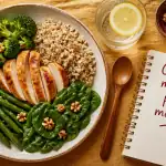 quoi manger pour maigrir assiette saine légumes poulet