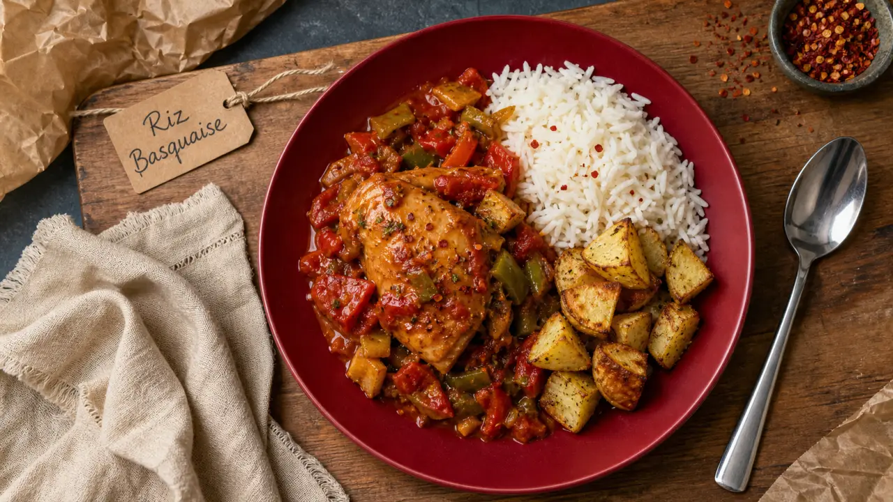 Accompagnement poulet basquaise : riz et pommes de terre