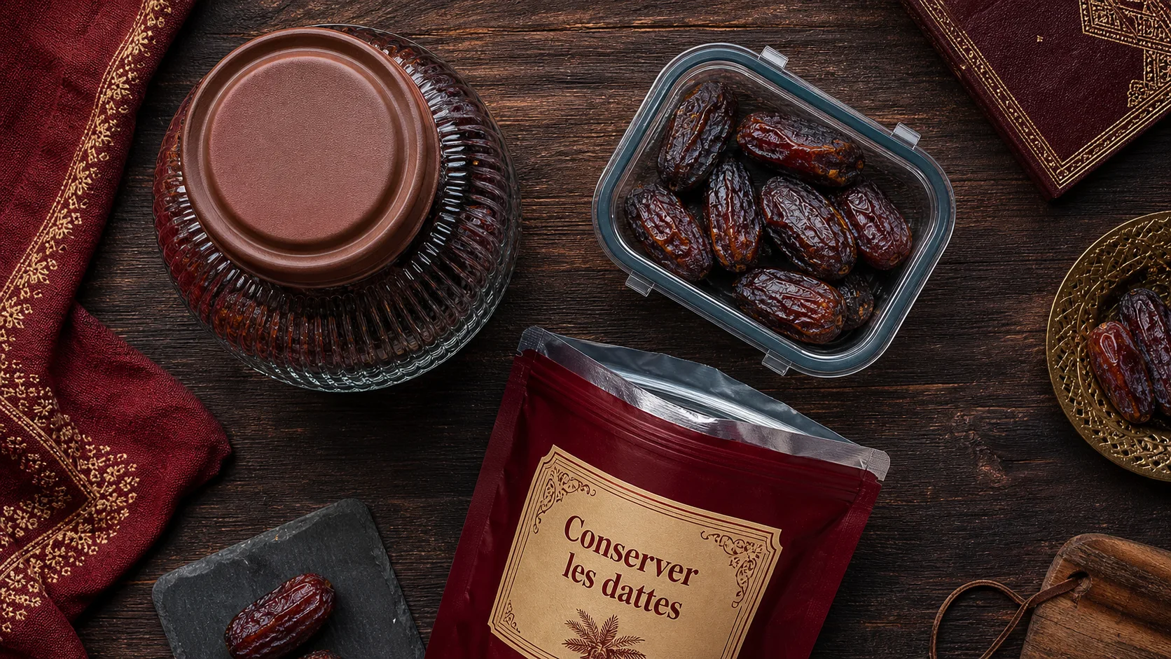 Comment conserver des dattes : frigo ou placard, dattes en bocal