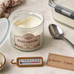 Conservation mascarpone ouvert : 3 jours au frigo